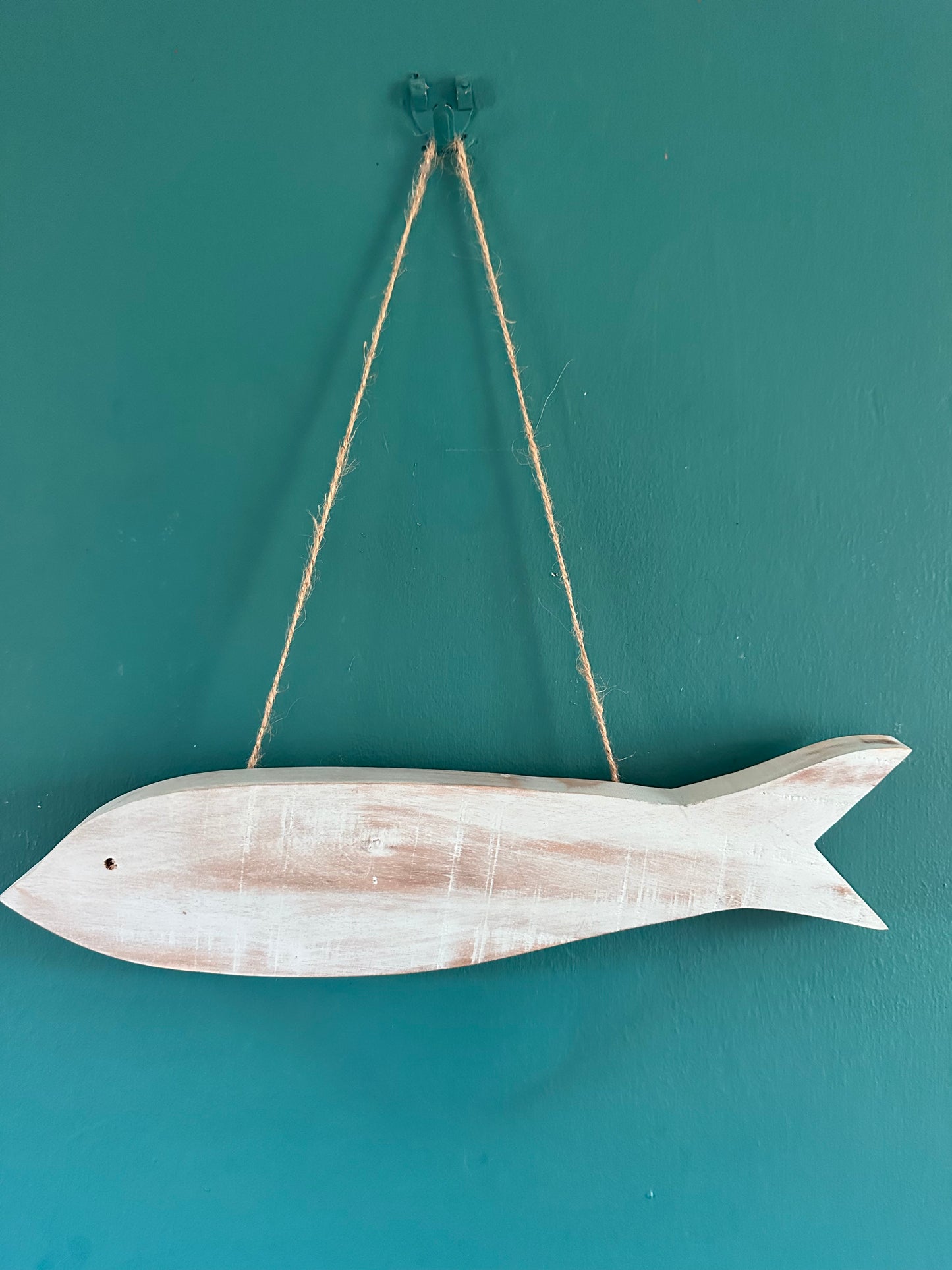 Rustic Handcrafted Wooden Fish Wall Decor