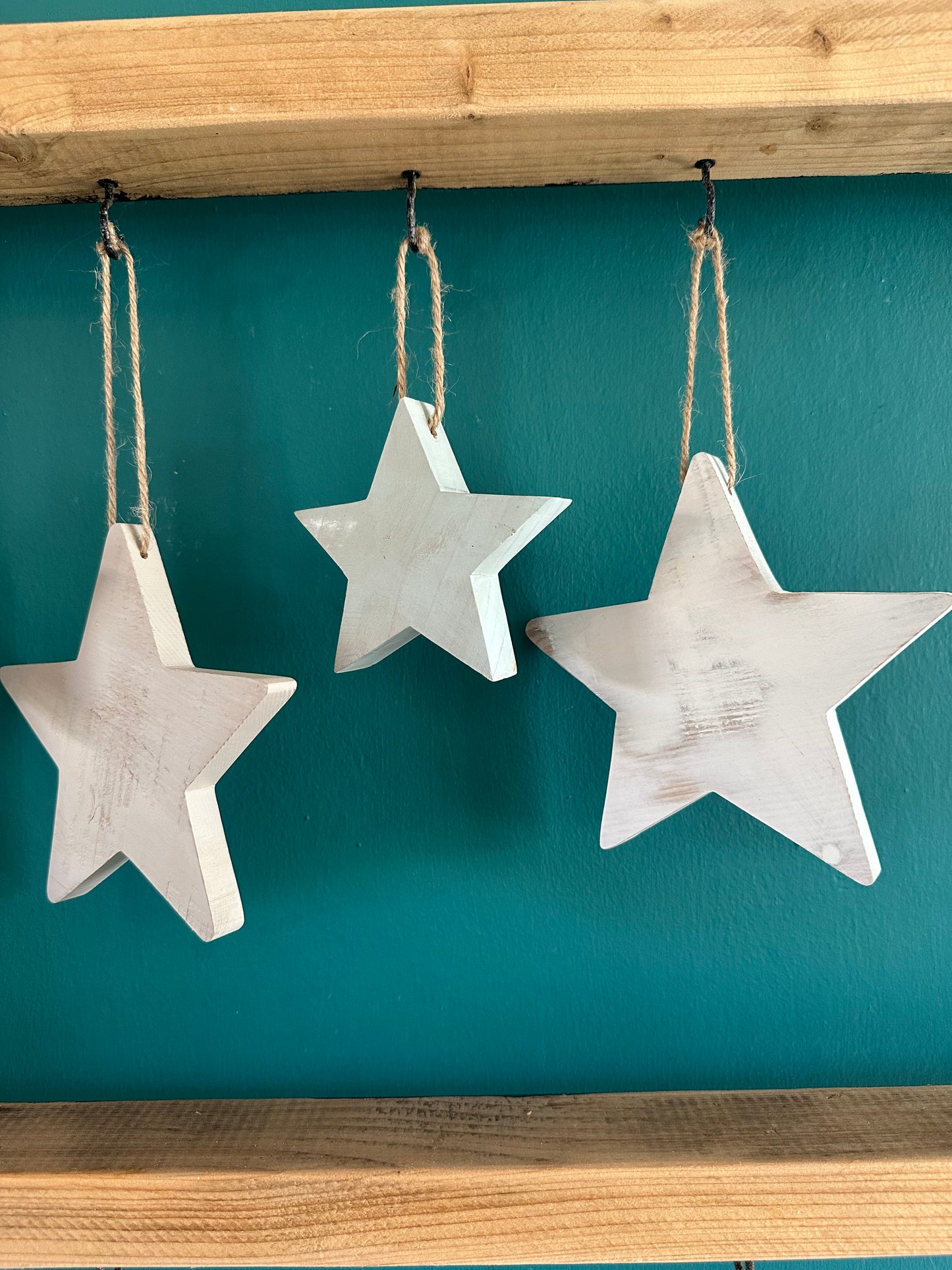 Rustic Wooden Hanging Stars