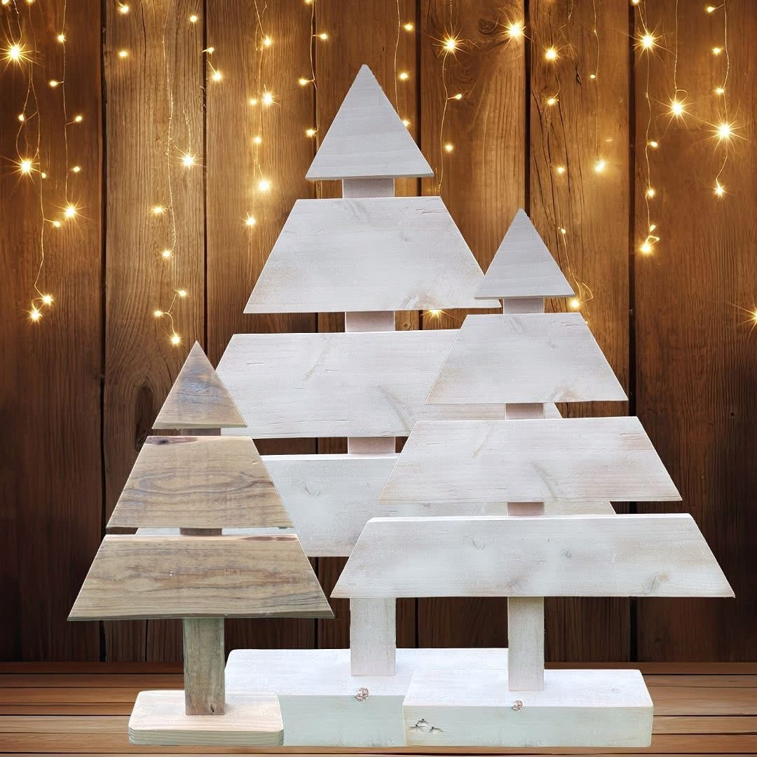 Rustic Minimalist Wooden Christmas Tree