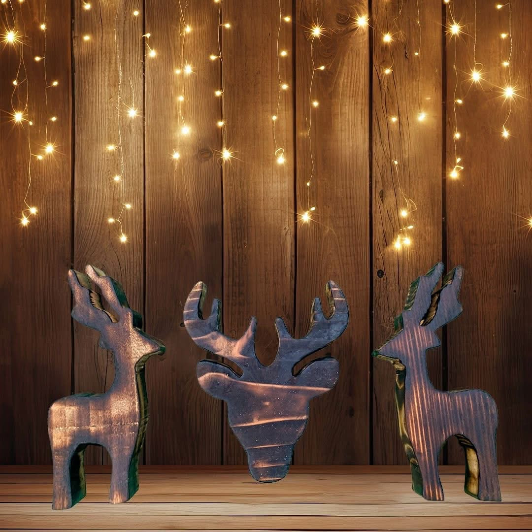 Reclaimed Wood Reindeer Ornament