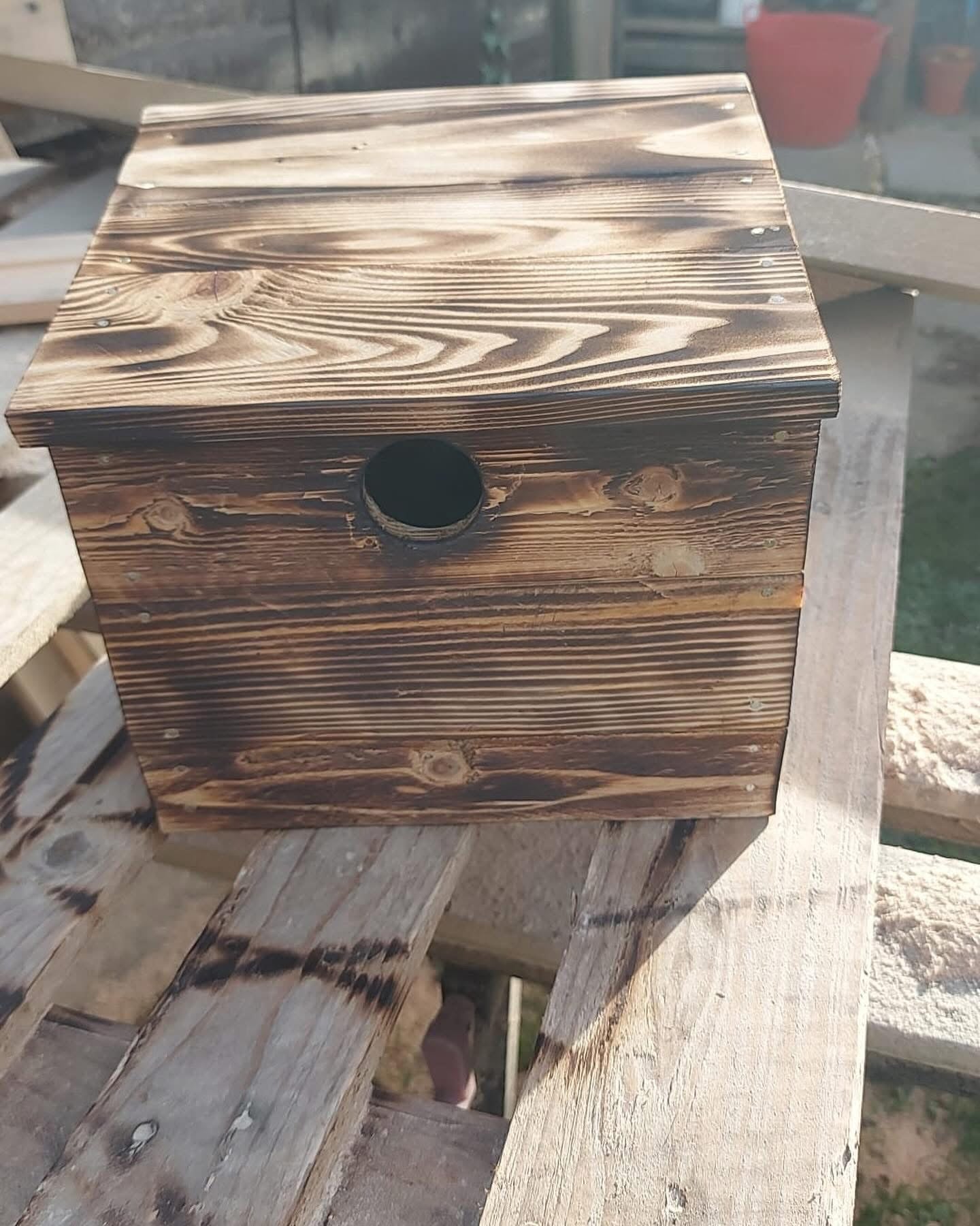 Rustic Handmade Wooden Birdhouse