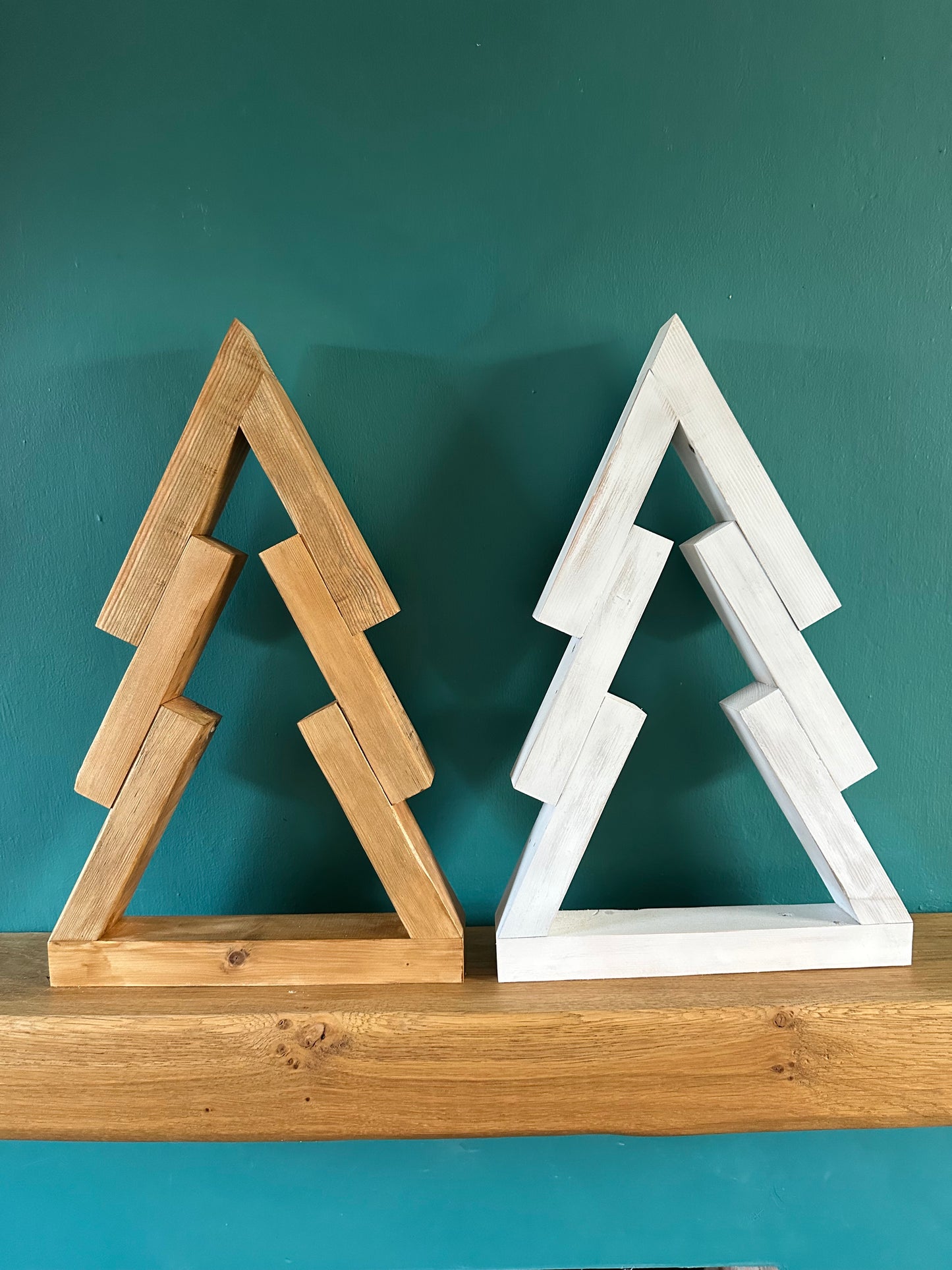 Geometric Wooden Christmas Tree