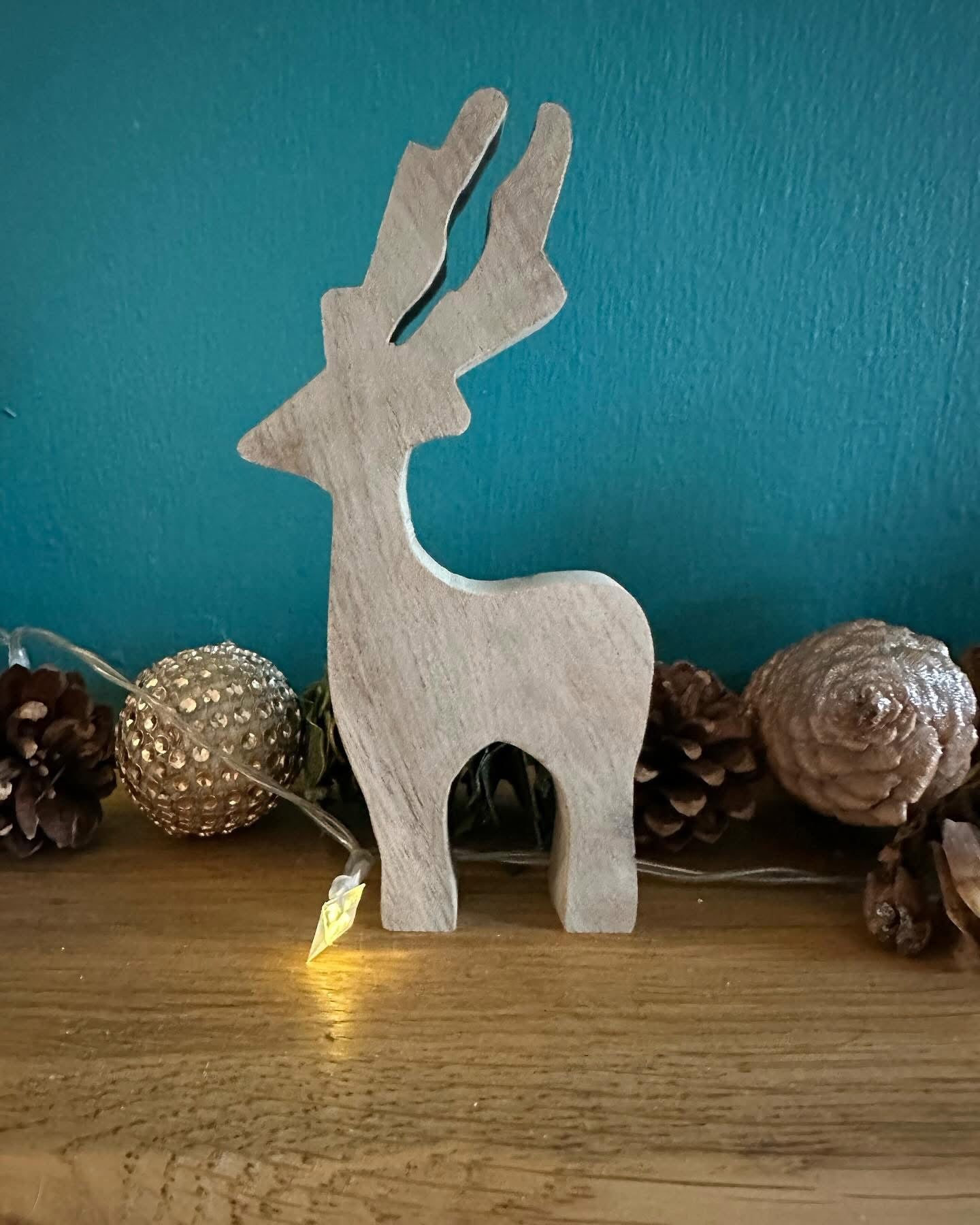 Reclaimed Wood Reindeer Ornament
