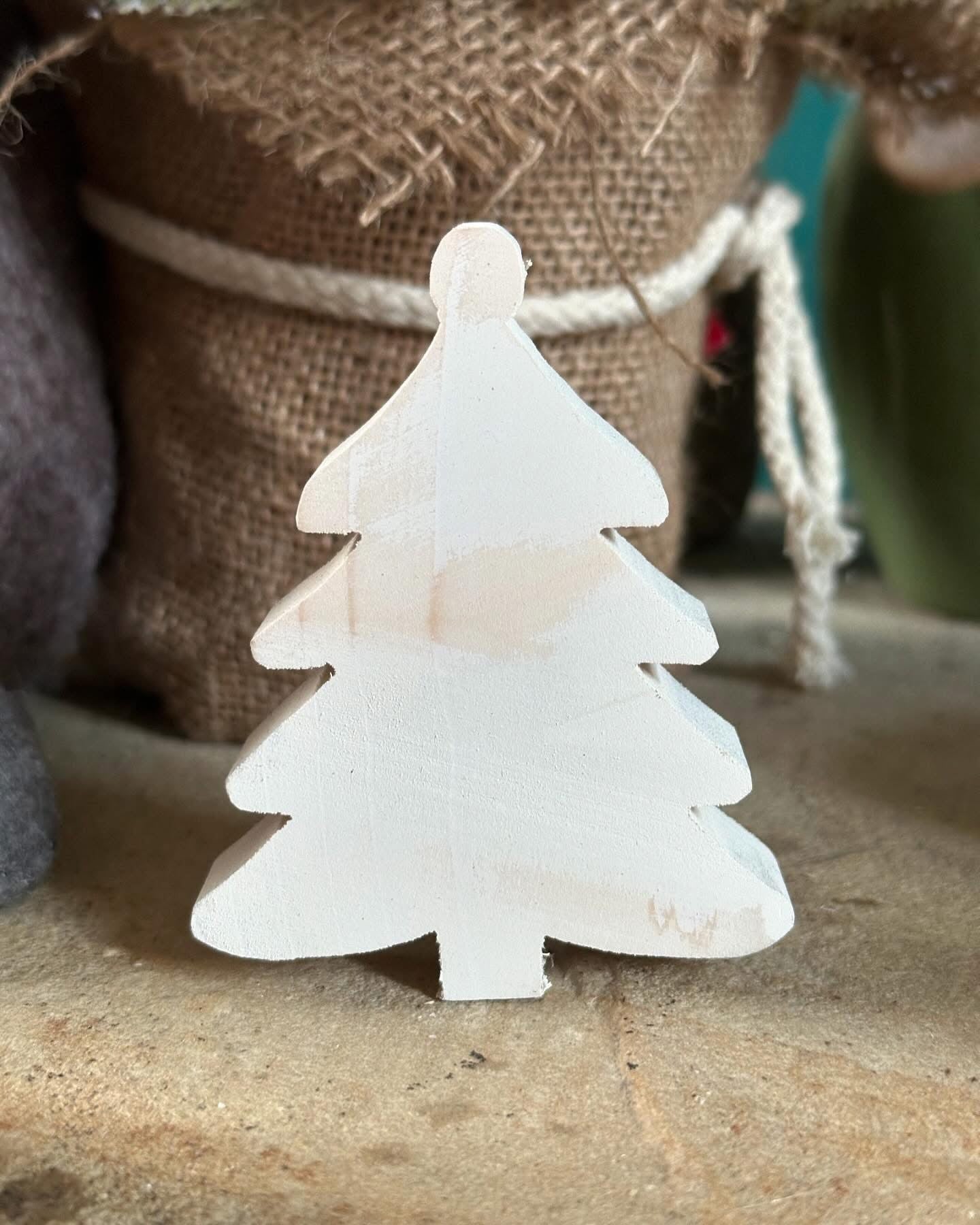 Rustic Reclaimed Wood Christmas Tree Hanging Decoration
