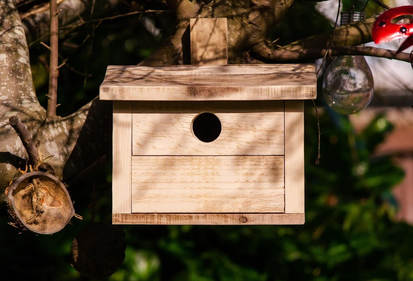 Rustic Handmade Wooden Birdhouse