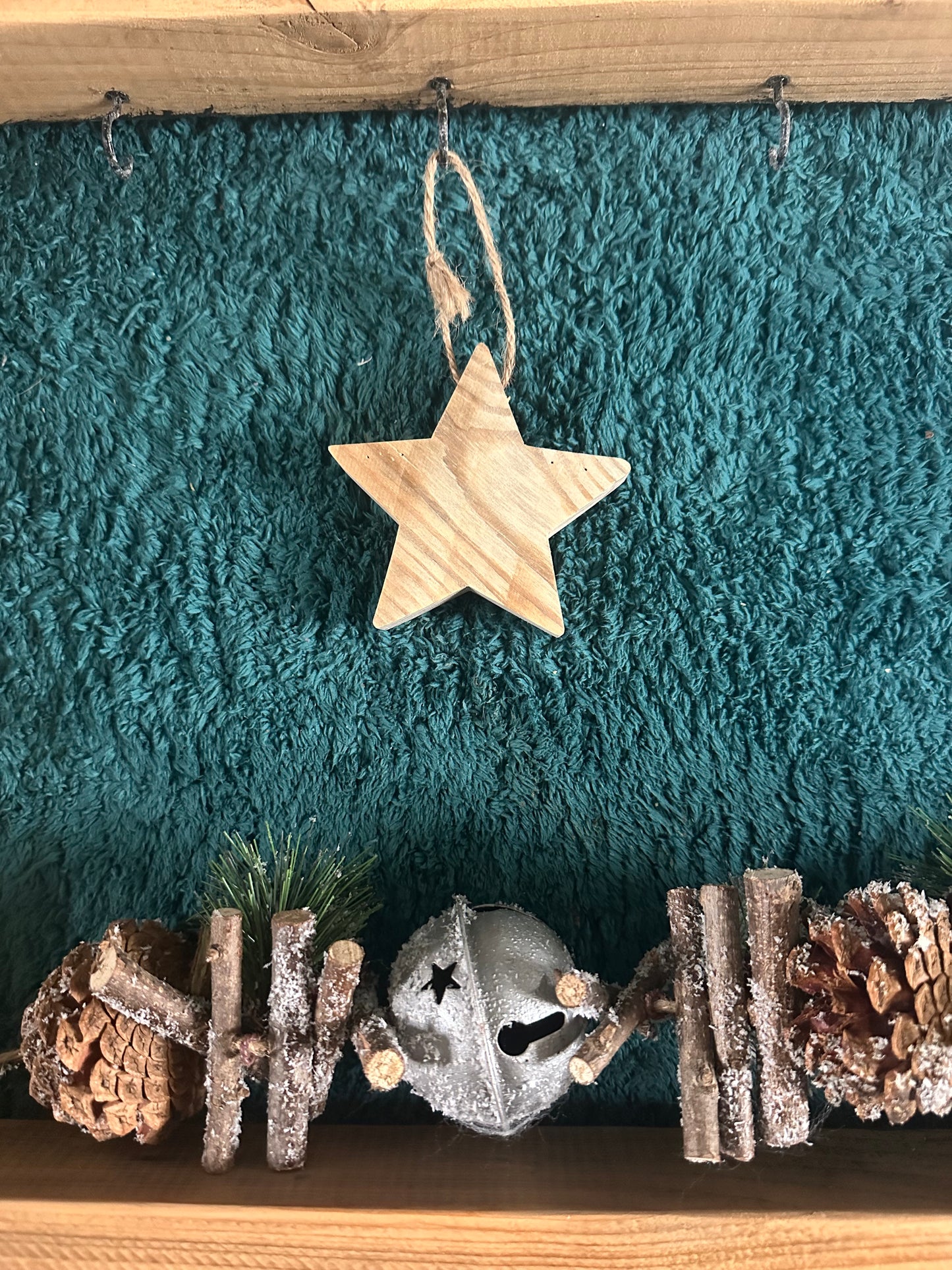 Rustic Wooden Hanging Stars